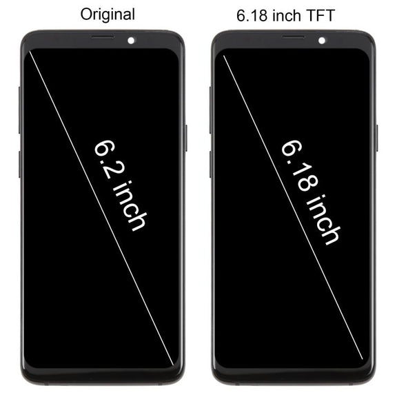 For Samsung Galaxy S9+ SM-G965F 6.18 inch TFT LCD Screen Digitizer Full Assembly with Frame (Black)