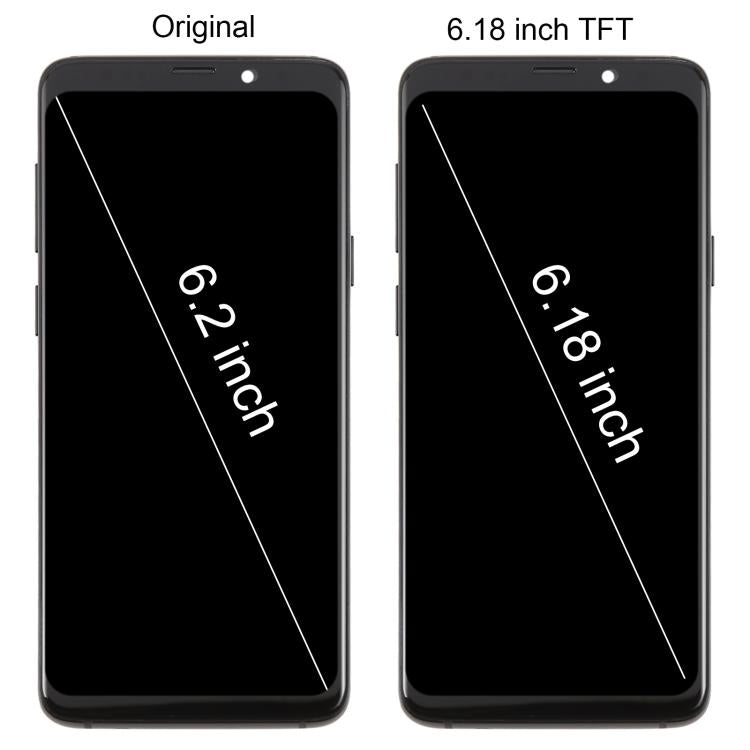 For Samsung Galaxy S9+ SM-G965F 6.18 inch TFT LCD Screen Digitizer Full Assembly with Frame (Blue)