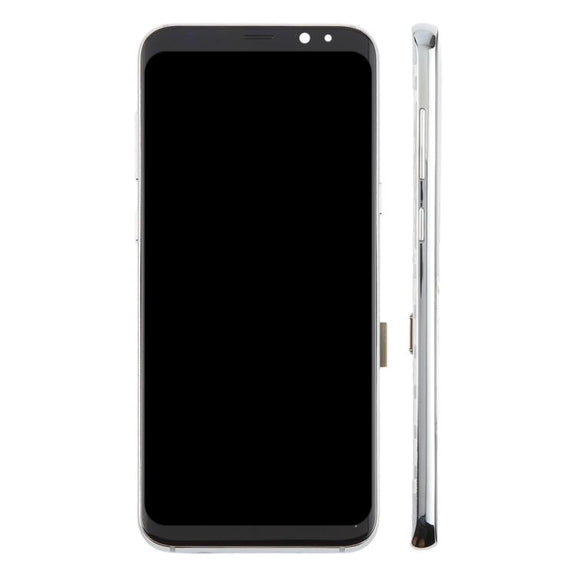 For Samsung Galaxy S8+ SM-G955F 6.18 inch TFT LCD Screen Digitizer Full Assembly with Frame (Silver)