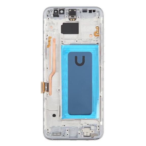 For Samsung Galaxy S8+ SM-G955F 6.18 inch TFT LCD Screen Digitizer Full Assembly with Frame (Silver)