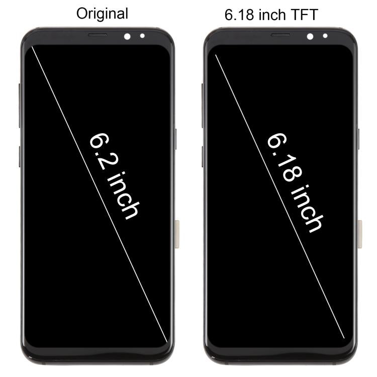 For Samsung Galaxy S8+ SM-G955F 6.18 inch TFT LCD Screen Digitizer Full Assembly with Frame (Purple)