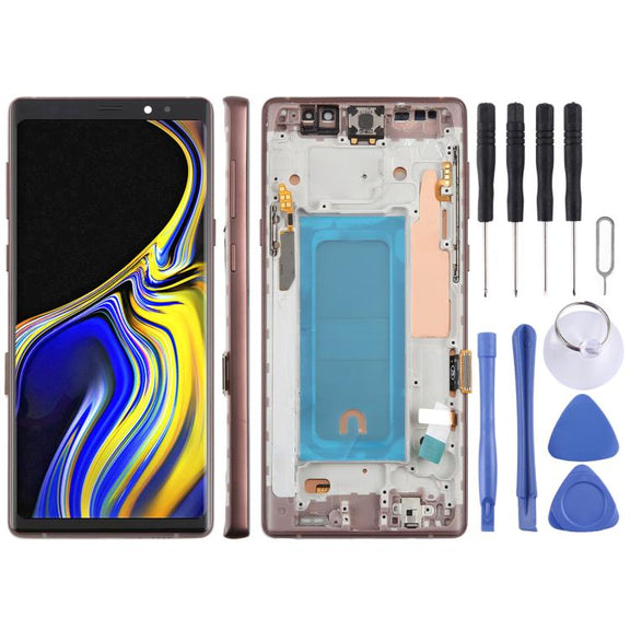 For Samsung Galaxy Note9 SM-N960F 6.33 inch TFT LCD Screen Digitizer Full Assembly with Frame (Gold)