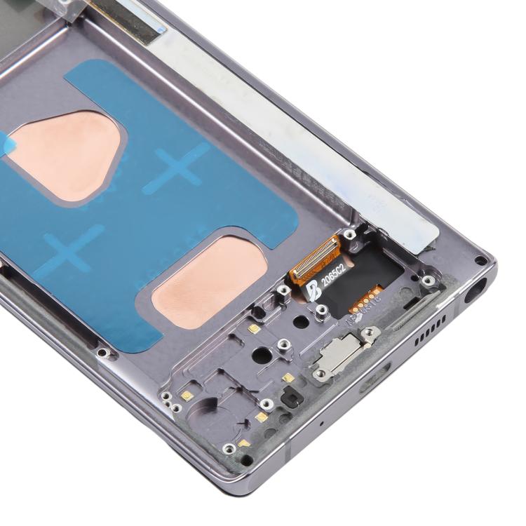 For Samsung Galaxy Note20 SM-N980F 6.6 inch TFT LCD Screen Digitizer Full Assembly with Frame, Not Supporting Fingerprint Identification (Grey)
