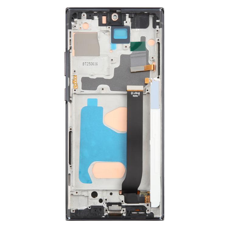 For Samsung Galaxy Note20 Ultra SM-N986B 6.72 inch TFT LCD Screen Digitizer Full Assembly with Frame, Not Supporting Fingerprint Identification (Black)