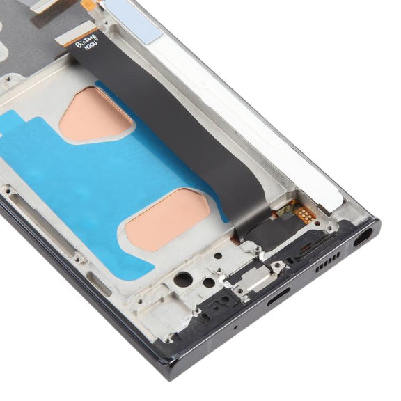 For Samsung Galaxy Note20 Ultra SM-N986B 6.72 inch TFT LCD Screen Digitizer Full Assembly with Frame, Not Supporting Fingerprint Identification (Black)