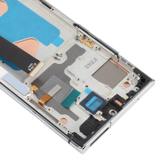 For Samsung Galaxy Note20 Ultra SM-N986B 6.72 inch TFT LCD Screen Digitizer Full Assembly with Frame, Not Supporting Fingerprint Identification (Silver)