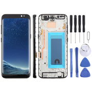 For Samsung Galaxy S8 SM-G950F 5.7 inch TFT LCD Screen Digitizer Full Assembly with Frame (Black)