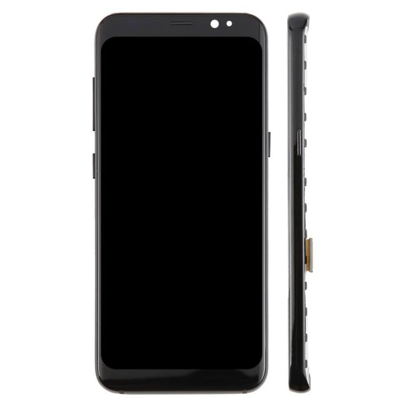 For Samsung Galaxy S8 SM-G950F 5.7 inch TFT LCD Screen Digitizer Full Assembly with Frame (Black)