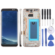 For Samsung Galaxy S8 SM-G950F 5.7 inch TFT LCD Screen Digitizer Full Assembly with Frame (Gold)
