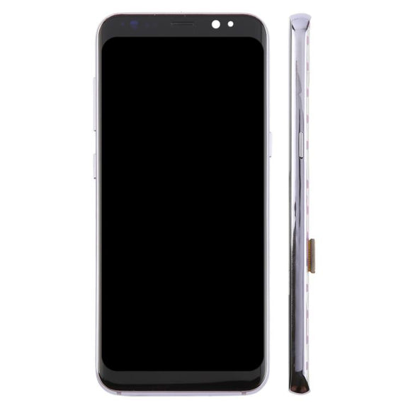 For Samsung Galaxy S8 SM-G950F 5.7 inch TFT LCD Screen Digitizer Full Assembly with Frame (Purple)