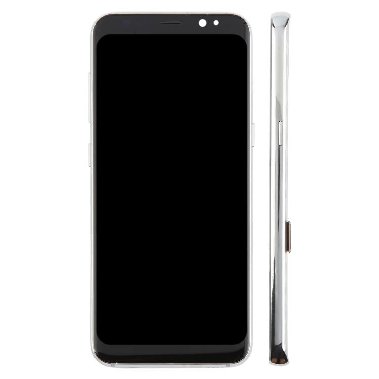 For Samsung Galaxy S8 SM-G950F 5.7 inch TFT LCD Screen Digitizer Full Assembly with Frame (Silver)
