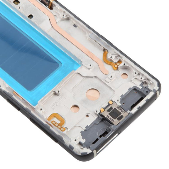 For Samsung Galaxy S9 SM-G960F 5.7 inch TFT LCD Screen Digitizer Full Assembly with Frame (Black)