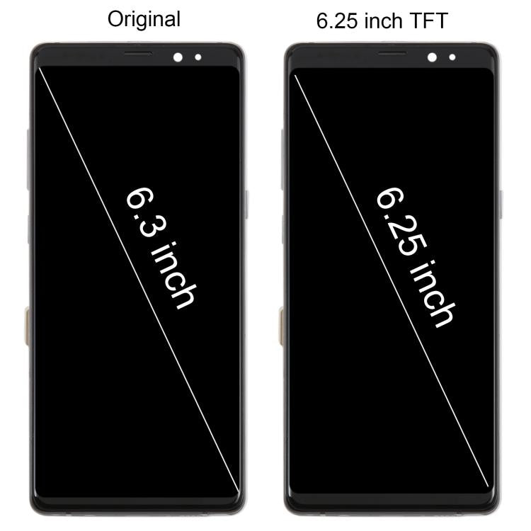 For Samsung Galaxy Note 8 SM-N950F 6.25 inch TFT LCD Screen Digitizer Full Assembly with Frame (Purple)