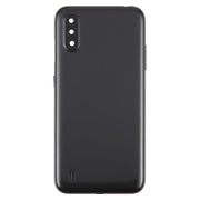 For Samsung Galaxy A01 SM-A015F Back Cover with Camera Lens Cover(Gray)