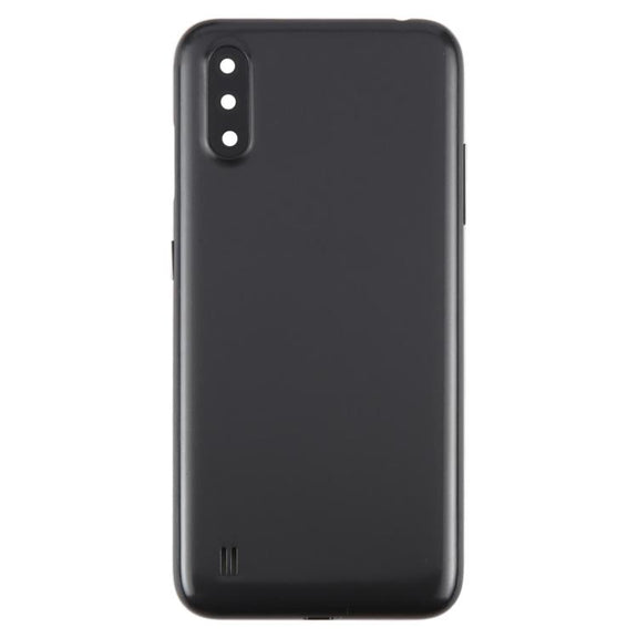 For Samsung Galaxy A01 SM-A015F Back Cover with Camera Lens Cover(Gray)