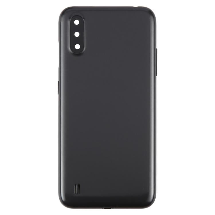 For Samsung Galaxy A01 SM-A015F Back Cover with Camera Lens Cover(Gray)