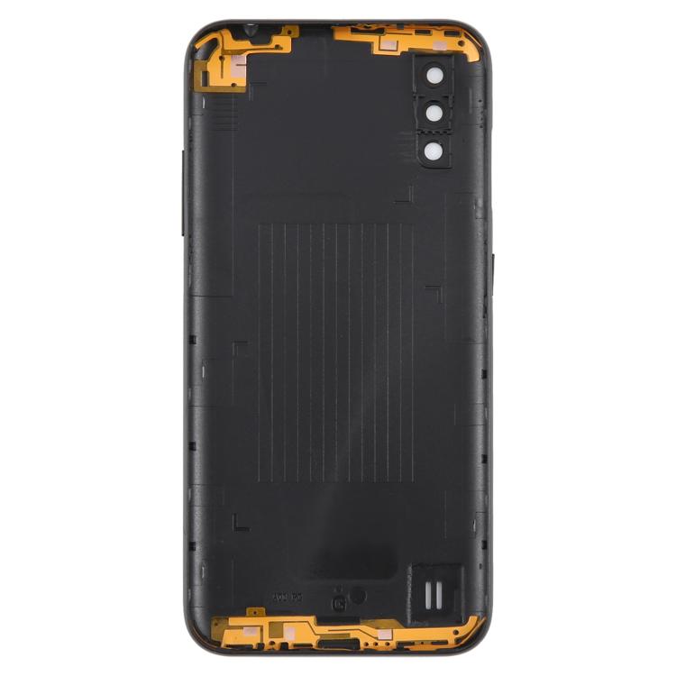 For Samsung Galaxy A01 SM-A015F Back Cover with Camera Lens Cover(Gray)