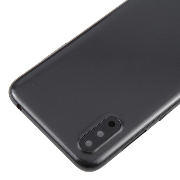 For Samsung Galaxy A01 SM-A015F Back Cover with Camera Lens Cover(Gray)