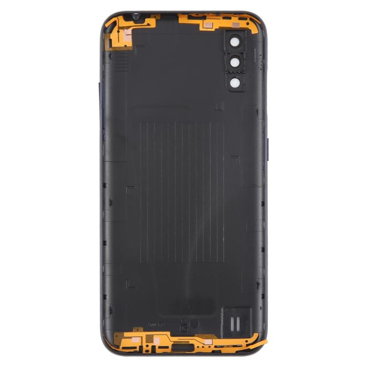 For Samsung Galaxy A01 SM-A015F Back Cover with Camera Lens Cover(Blue)
