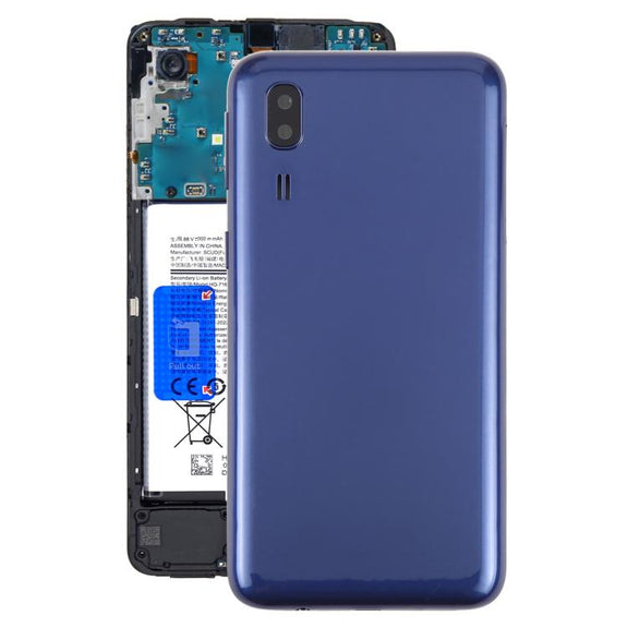 For Samsung Galaxy A2 Core SM-A260F Back Cover with Camera Lens Cover(Blue)