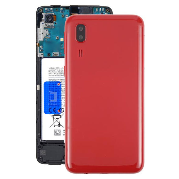 For Samsung Galaxy A2 Core SM-A260F Back Cover with Camera Lens Cover(Red)