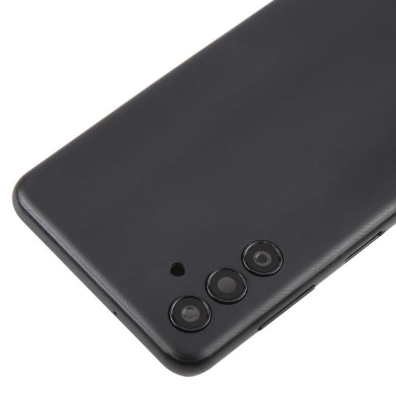 For Samsung Galaxy A04s SM-A047F Back Cover with Camera Lens Cover(Black)