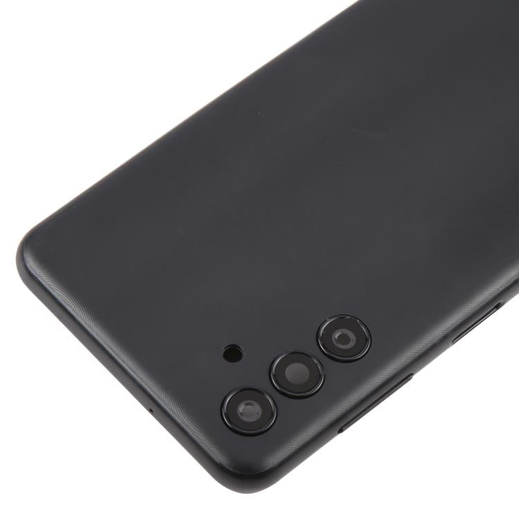 For Samsung Galaxy A04s SM-A047F Back Cover with Camera Lens Cover(Black)