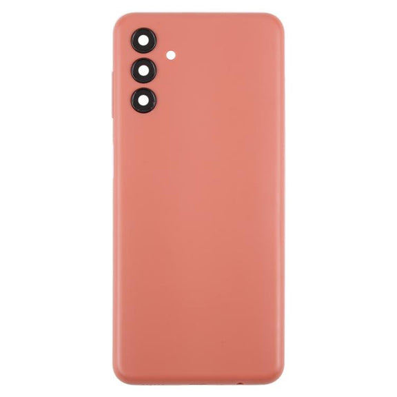 For Samsung Galaxy A04s SM-A047F Back Cover with Camera Lens Cover(Pink)