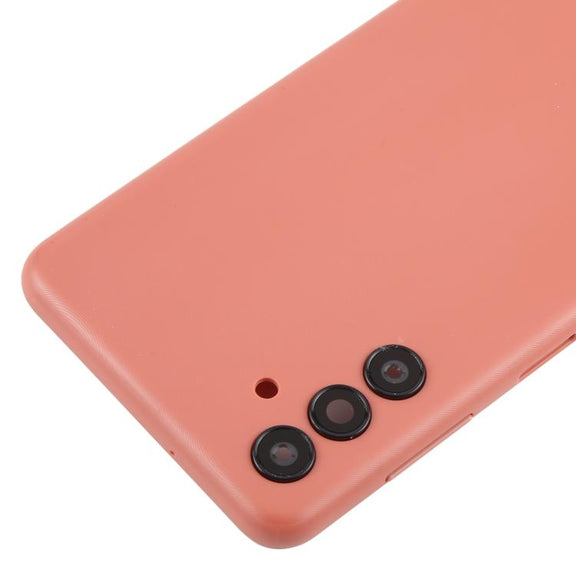 For Samsung Galaxy A04s SM-A047F Back Cover with Camera Lens Cover(Pink)