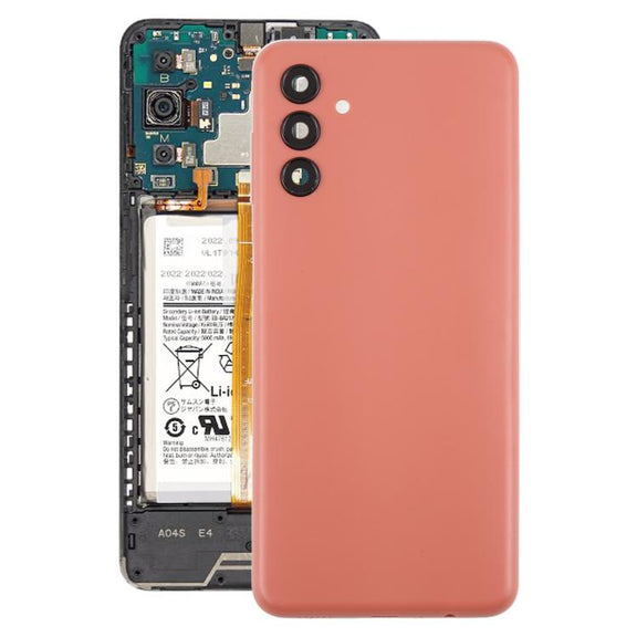 For Samsung Galaxy A04s SM-A047F Back Cover with Camera Lens Cover(Pink)