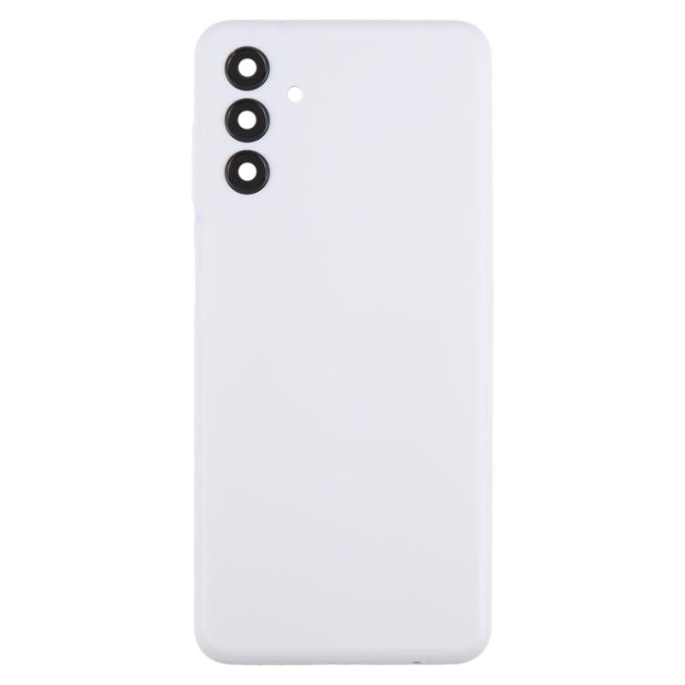 For Samsung Galaxy A04s SM-A047F Back Cover with Camera Lens Cover(White)