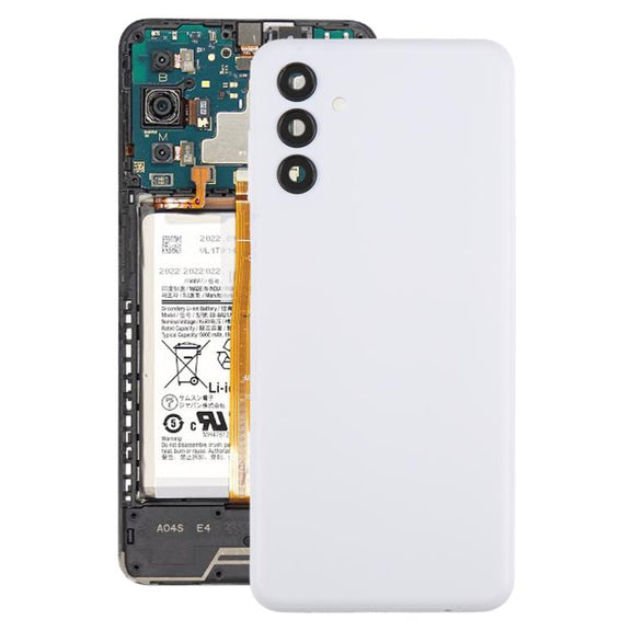 For Samsung Galaxy A04s SM-A047F Back Cover with Camera Lens Cover(White)