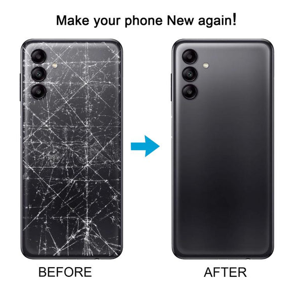 For Samsung Galaxy A04s SM-A047F Back Cover with Camera Lens Cover(Gray)