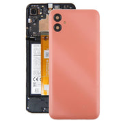 For Samsung Galaxy A04e SM-A042F Back Cover with Camera Lens Cover(Pink)