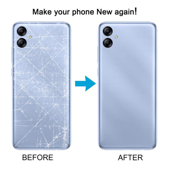 For Samsung Galaxy A04e SM-A042F Back Cover with Camera Lens Cover(Gray)