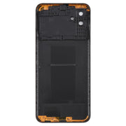 For Samsung Galaxy A04 SM-A045F Back Cover with Camera Lens Cover(Black)
