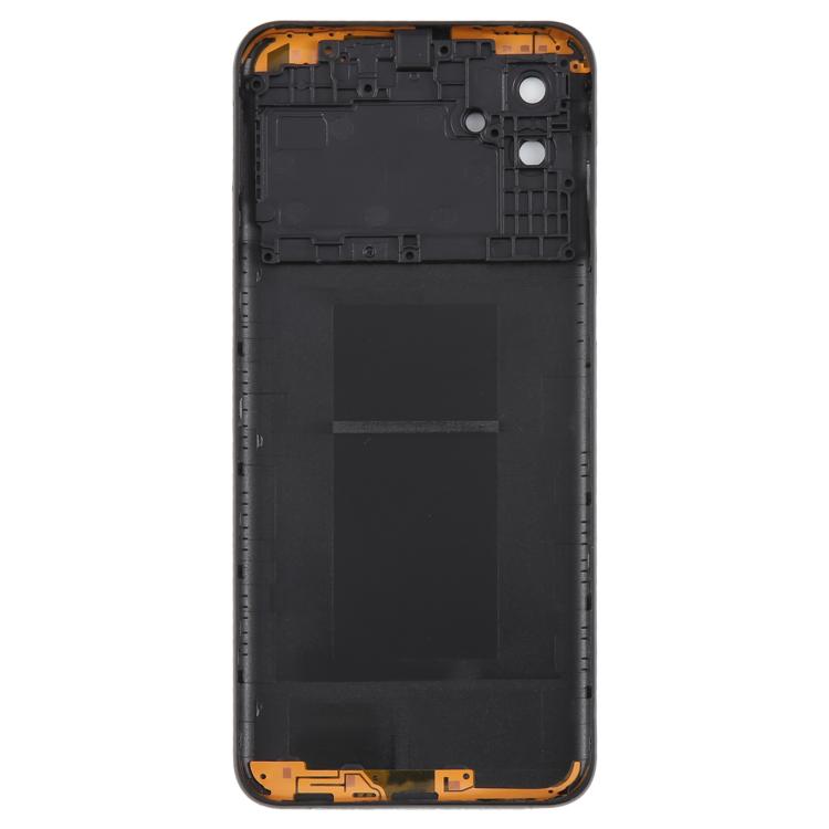 For Samsung Galaxy A04 SM-A045F Back Cover with Camera Lens Cover(Black)