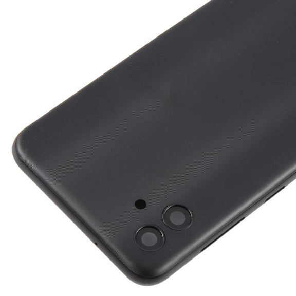 For Samsung Galaxy A04 SM-A045F Back Cover with Camera Lens Cover(Black)