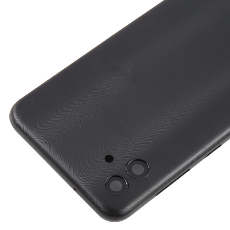 For Samsung Galaxy A04 SM-A045F Back Cover with Camera Lens Cover(Black)
