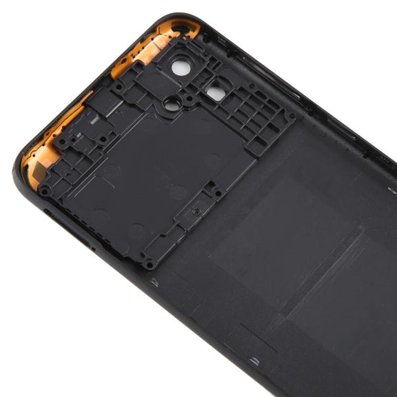 For Samsung Galaxy A04 SM-A045F Back Cover with Camera Lens Cover(Black)