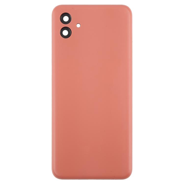 For Samsung Galaxy A04 SM-A045F Back Cover with Camera Lens Cover(Pink)