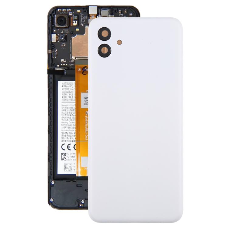 For Samsung Galaxy A04 SM-A045F Back Cover with Camera Lens Cover(White) - free shipping - PMC TechLife - Order now!