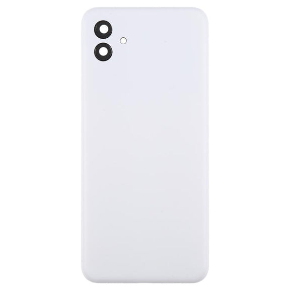 For Samsung Galaxy A04 SM-A045F Back Cover with Camera Lens Cover(White)