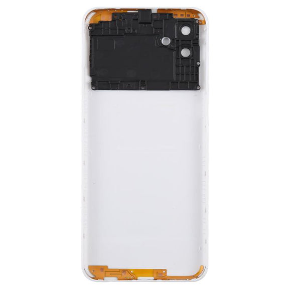 For Samsung Galaxy A04 SM-A045F Back Cover with Camera Lens Cover(White)