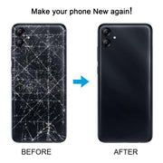 For Samsung Galaxy A04 SM-A045F Back Cover with Camera Lens Cover(Black)