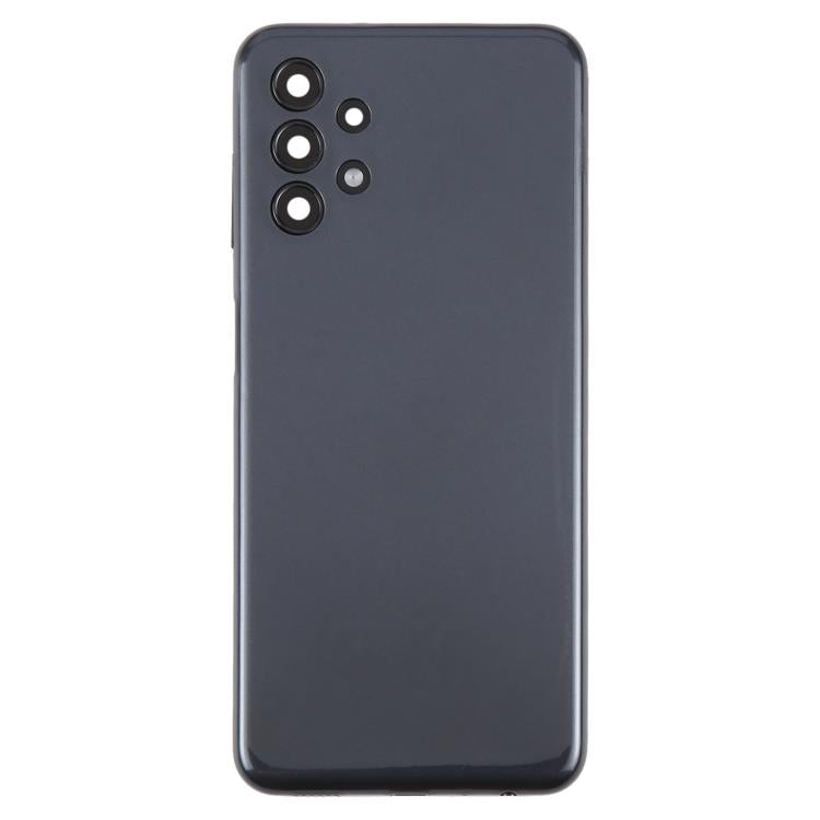 For Samsung Galaxy A13 SM-A135F Back Cover with Camera Lens Cover(Black)