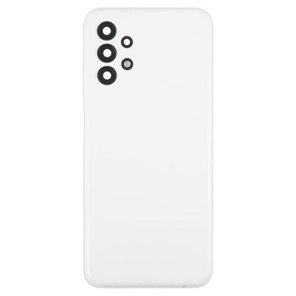 For Samsung Galaxy A13 SM-A135F Back Cover with Camera Lens Cover(White)