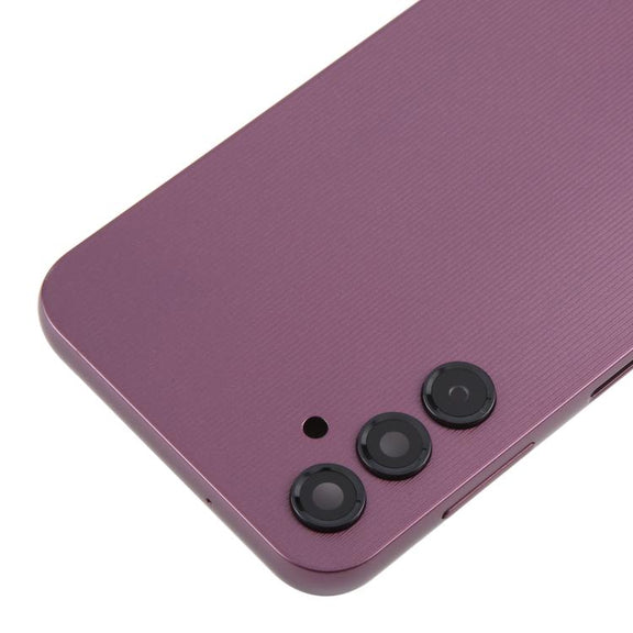 For Samsung Galaxy A14 SM-A145F Back Cover with Camera Lens Cover(Purple)