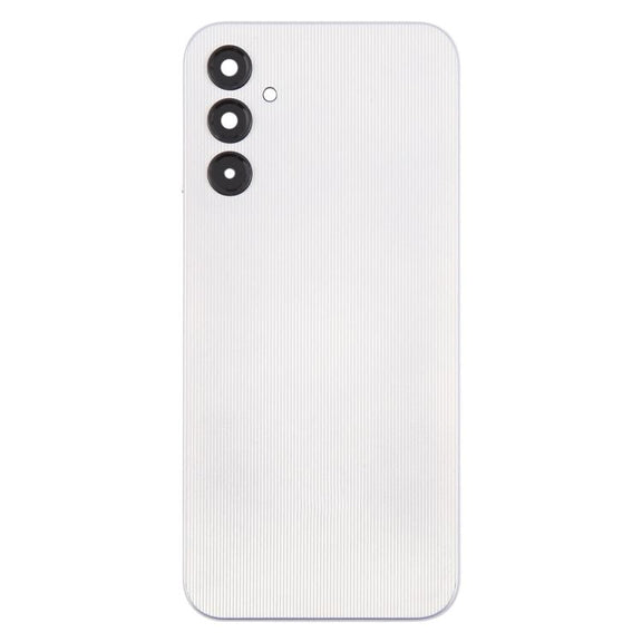 For Samsung Galaxy A14 SM-A145F Back Cover with Camera Lens Cover(Silver)
