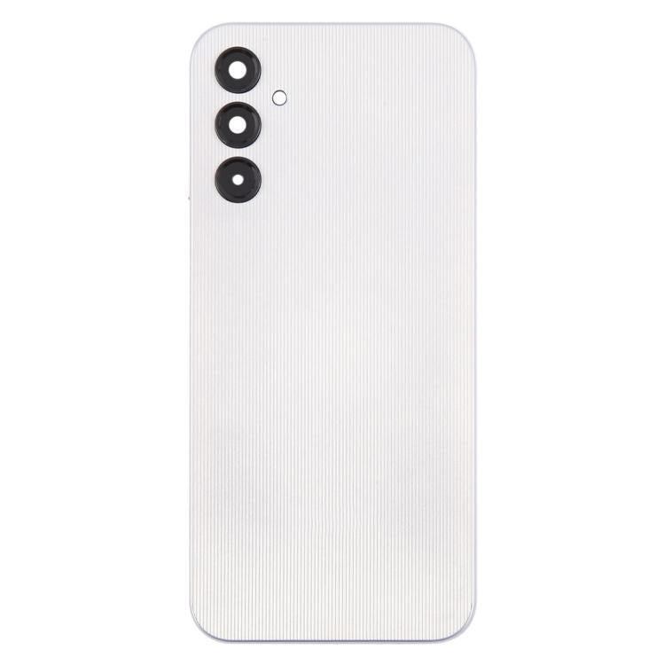 For Samsung Galaxy A14 SM-A145F Back Cover with Camera Lens Cover(Silver)